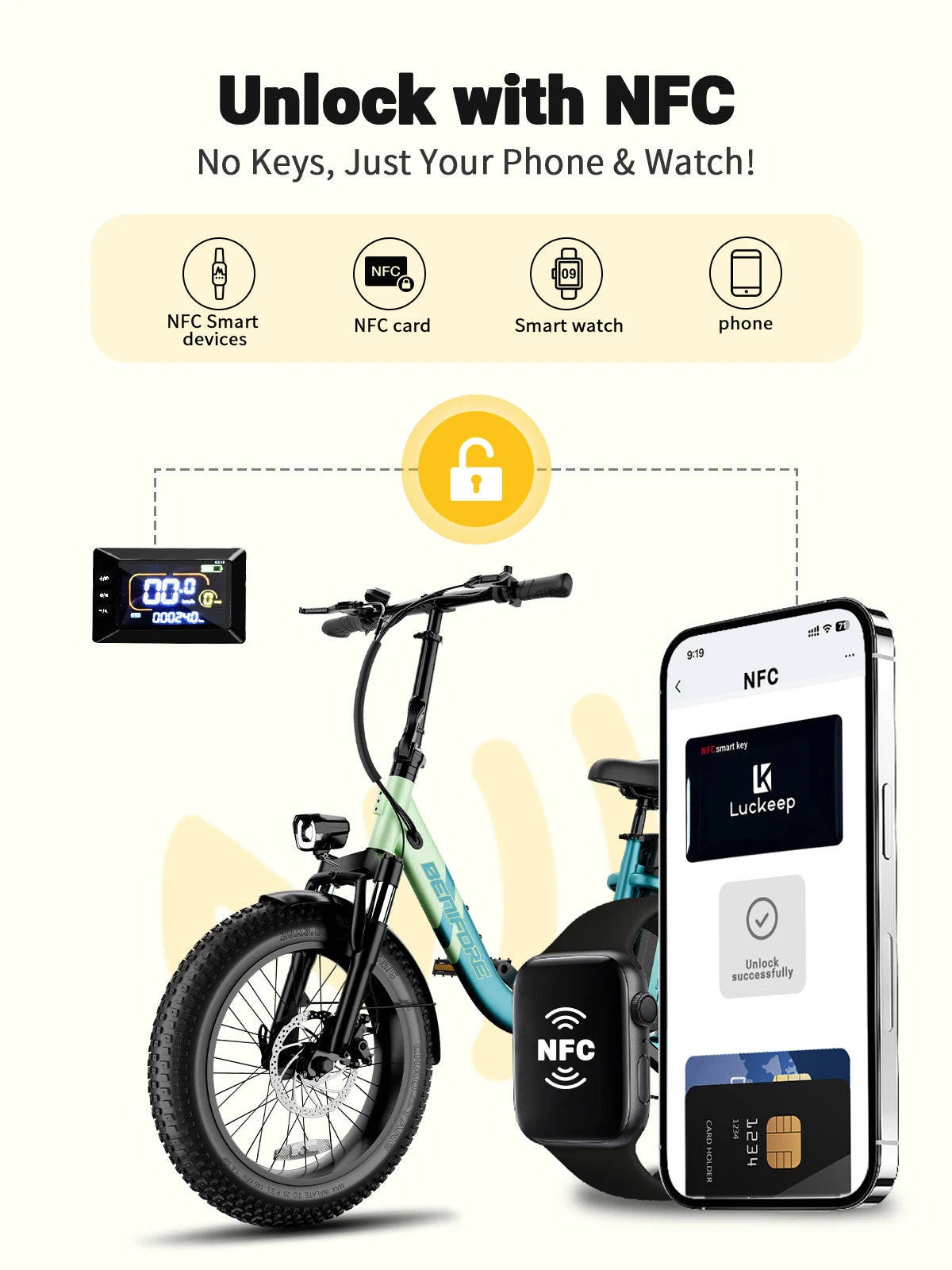 City E-Bike 750W Motor 48V15AH Battery, Seat Back + Footrest Electric Bike 26*3.0-inch Fat Tire