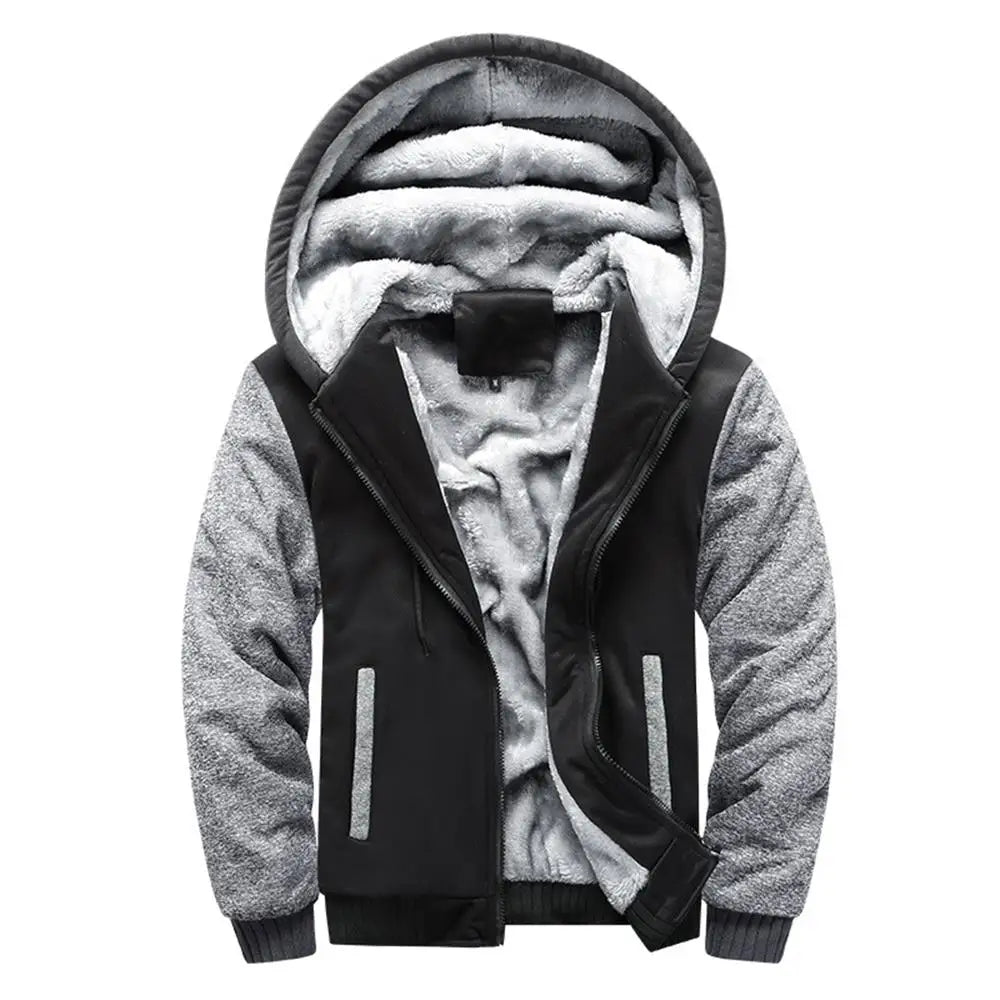 Men's Jacket Camouflage Thicken Winter Jackets for Men Fleece Long Sleeve Coat Man Casual Hoodies