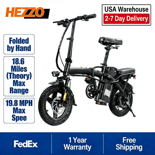 T5 Folding E-Bike with Basket for Grocery Runs 48V 350W 20MPH Free Shipping