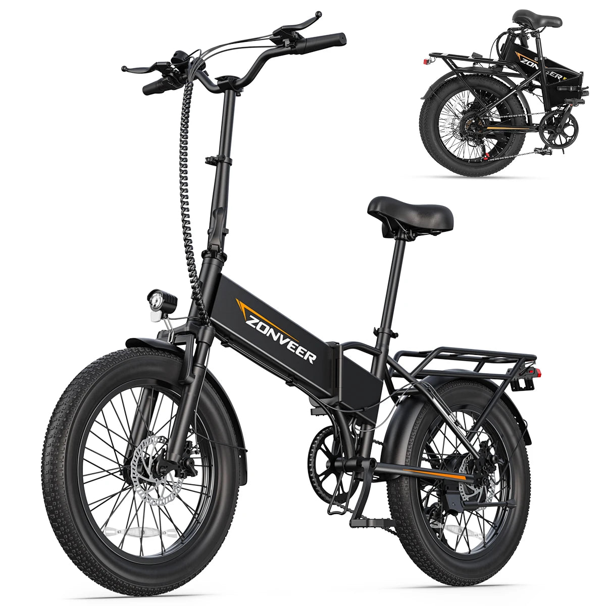 A20 E-Bicycle 1200W Peak Motor 48V10.4AH Lithium Battery Electric Bike 20*3.0 Inch Fat Tire E-bike