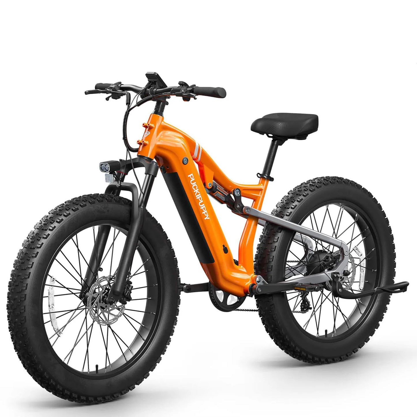 PUCKIPUPPY Lab-pro E-Bike 26" Fat Tire Full Suspension Mountain1350W 48V 20AH Ebike 2-Yr Warranty
