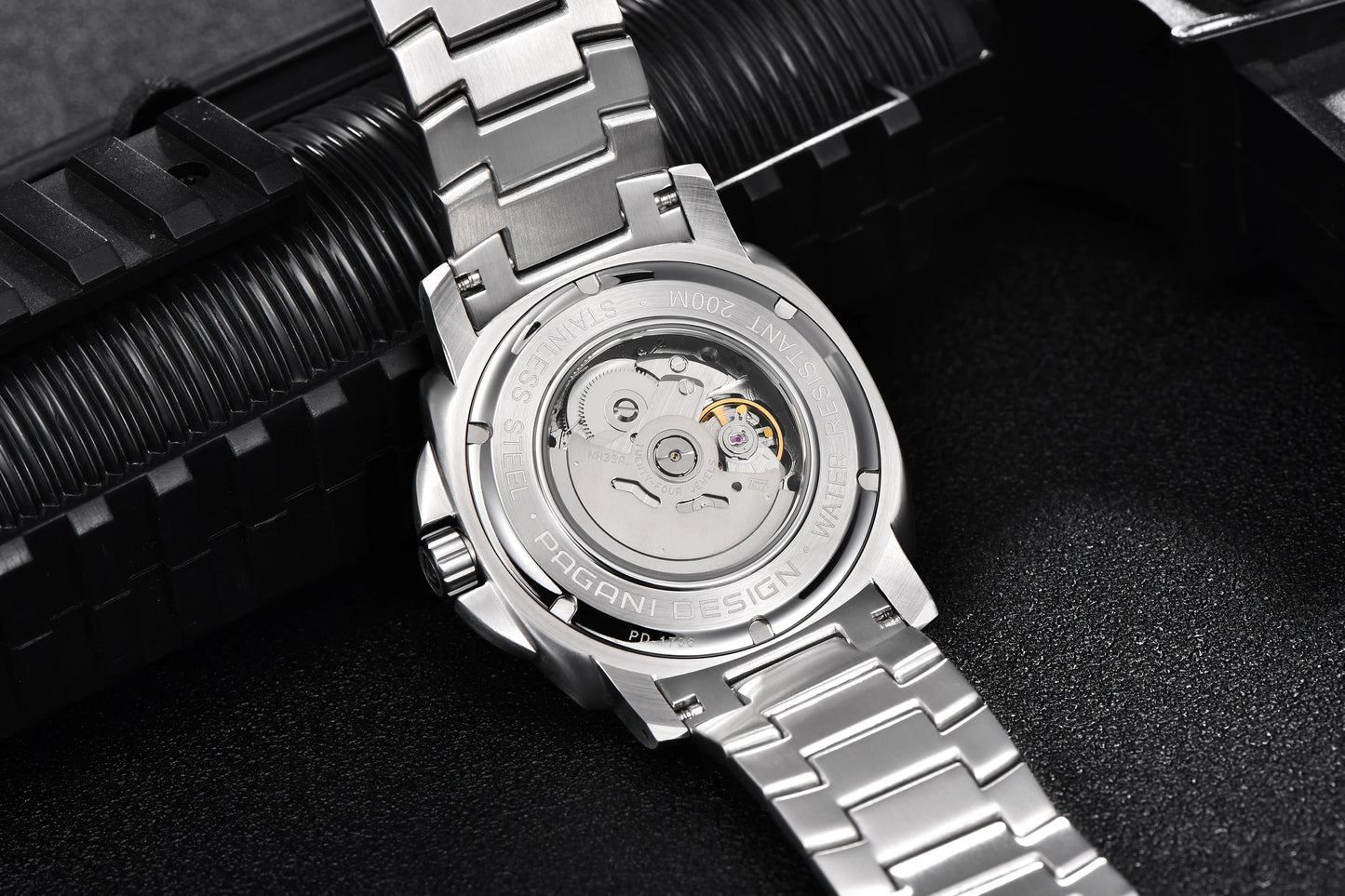 PAGANI Men's Mechanical Watch - Sapphire Crystal, Stainless Steel, Waterproof Stylish Wristwatch