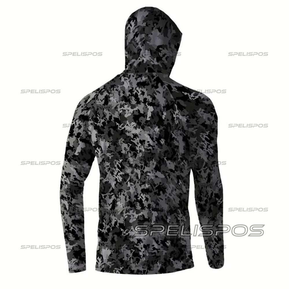 Fishing Hoodie Sailing Shirt Men Sun Protection Hunting Jersey CFish Gear Beach