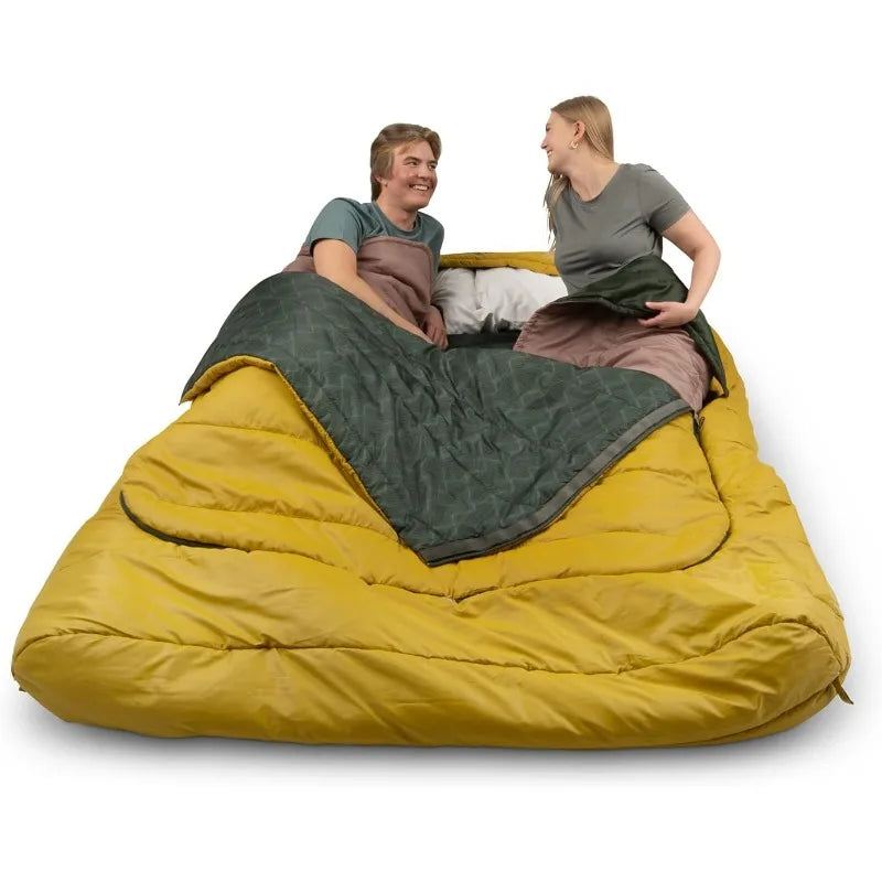Tru.Comfort Doublewide 20 Degree Sleeping Bag – Two Person Synthetic Camping  Couples