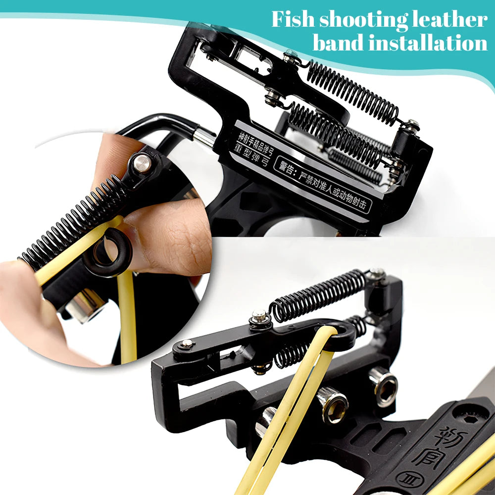 Professional Slingshot Metal Laser Fishing Hunting Catapult High Duty Powerful Sling Shot Arrow Rest