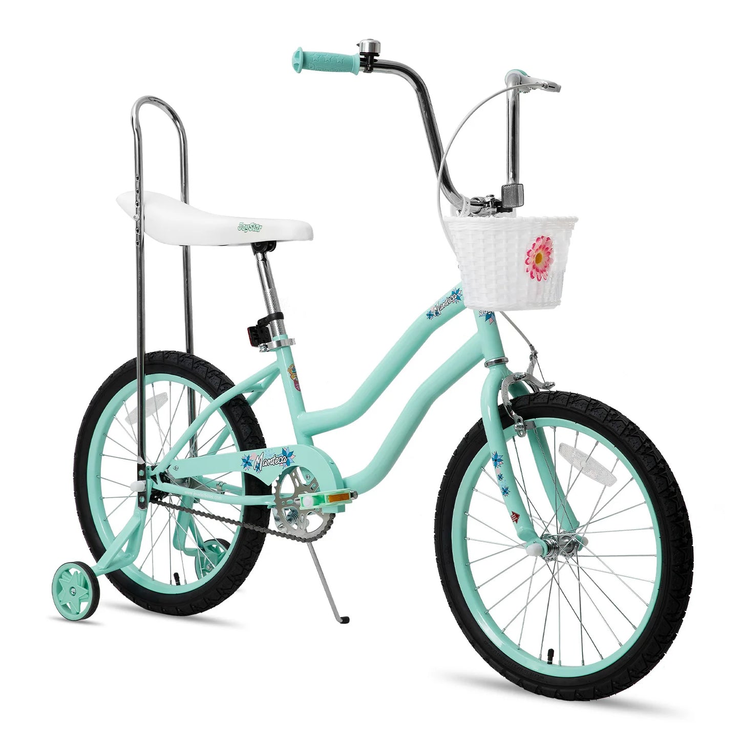 20 Inch Girls Bike,Training Wheels, Banana Seat, Girls Ages 7-12 Years Old,Handbrake/ Coaster Brake