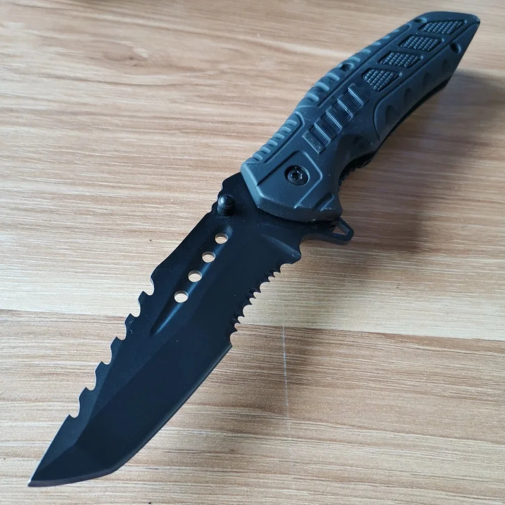 Premium Stainless Steel Knife Set: Fixed&Folding Blades for Camping, Hiking, Survival - Rust-Resist