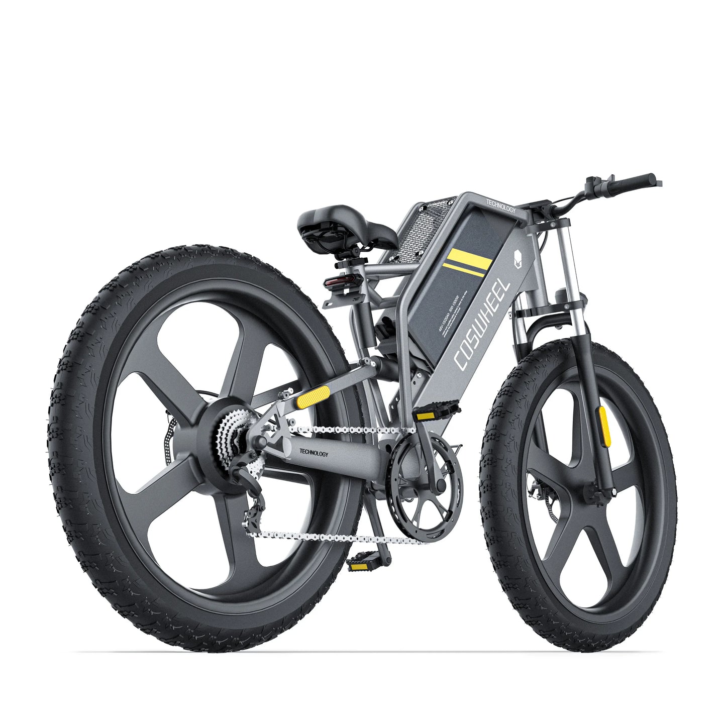 COSWHEEL T26 Electric Bike 26Inch Fat tires Mountain 1000W 48V 25AH hydraulic brake  Off Road