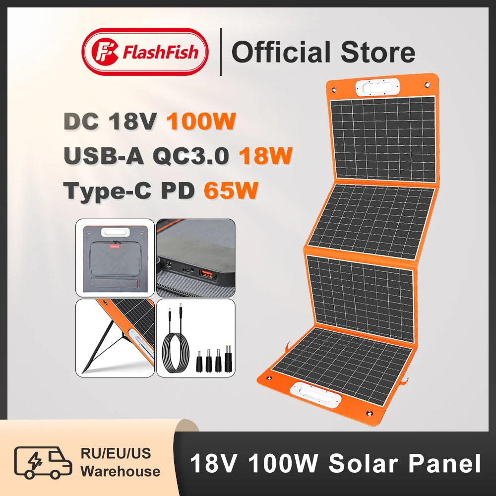 A501 Portable Power Station 540Wh 500W Pure Sine Wave Solar Generator, 100W Solar Panel Complete