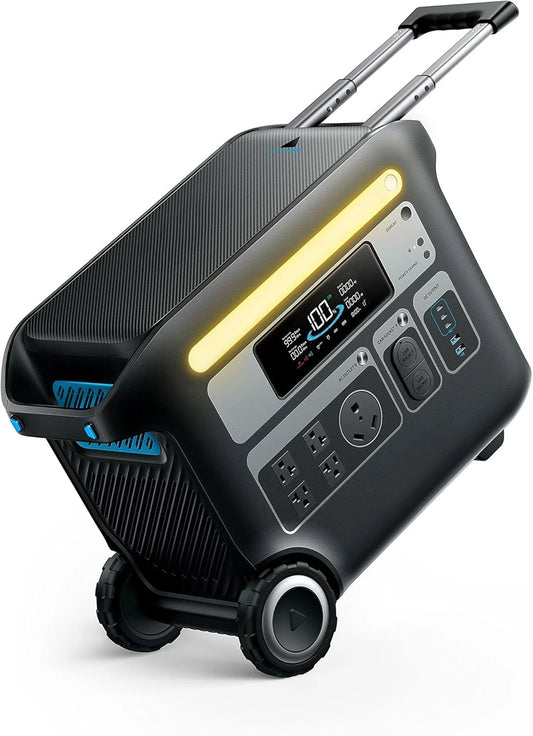 F2000 Portable Power Station, PowerHouse 767, 2400W Solar Generator, GaNPrime Battery Home use