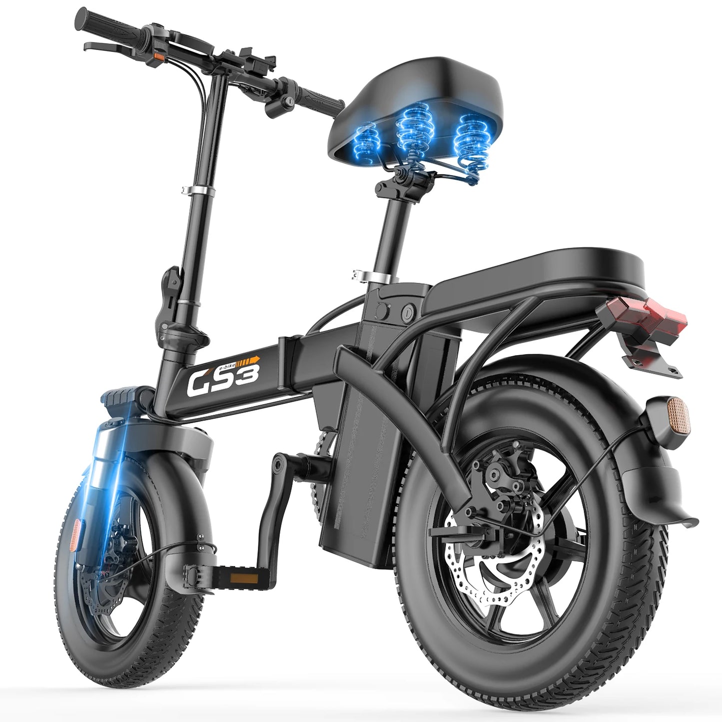 GS3 E-Bike 48V 15AH 500W Motor,20KM/H Max Speed Motorcycle Style E-bike