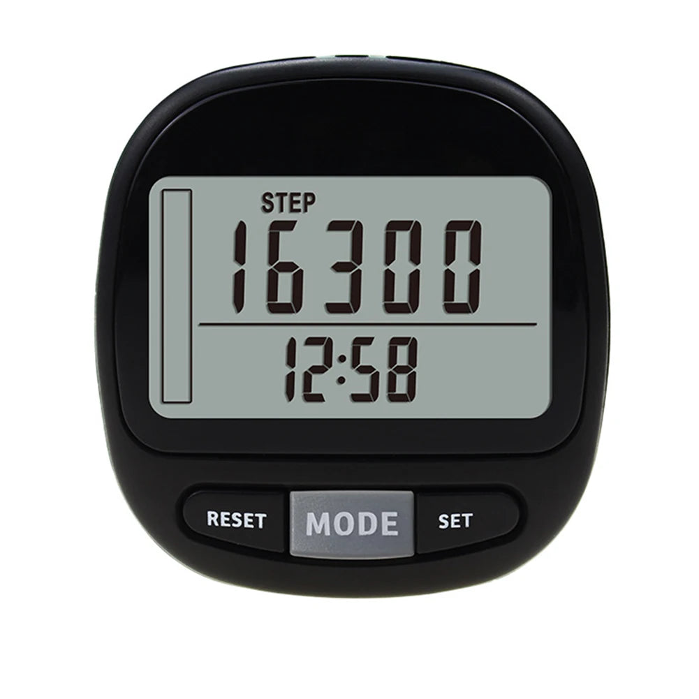 3D Pedometer Walking Step Counter Large LCD Display Accurate Steps Tracker Battery Op.Adults Seniors