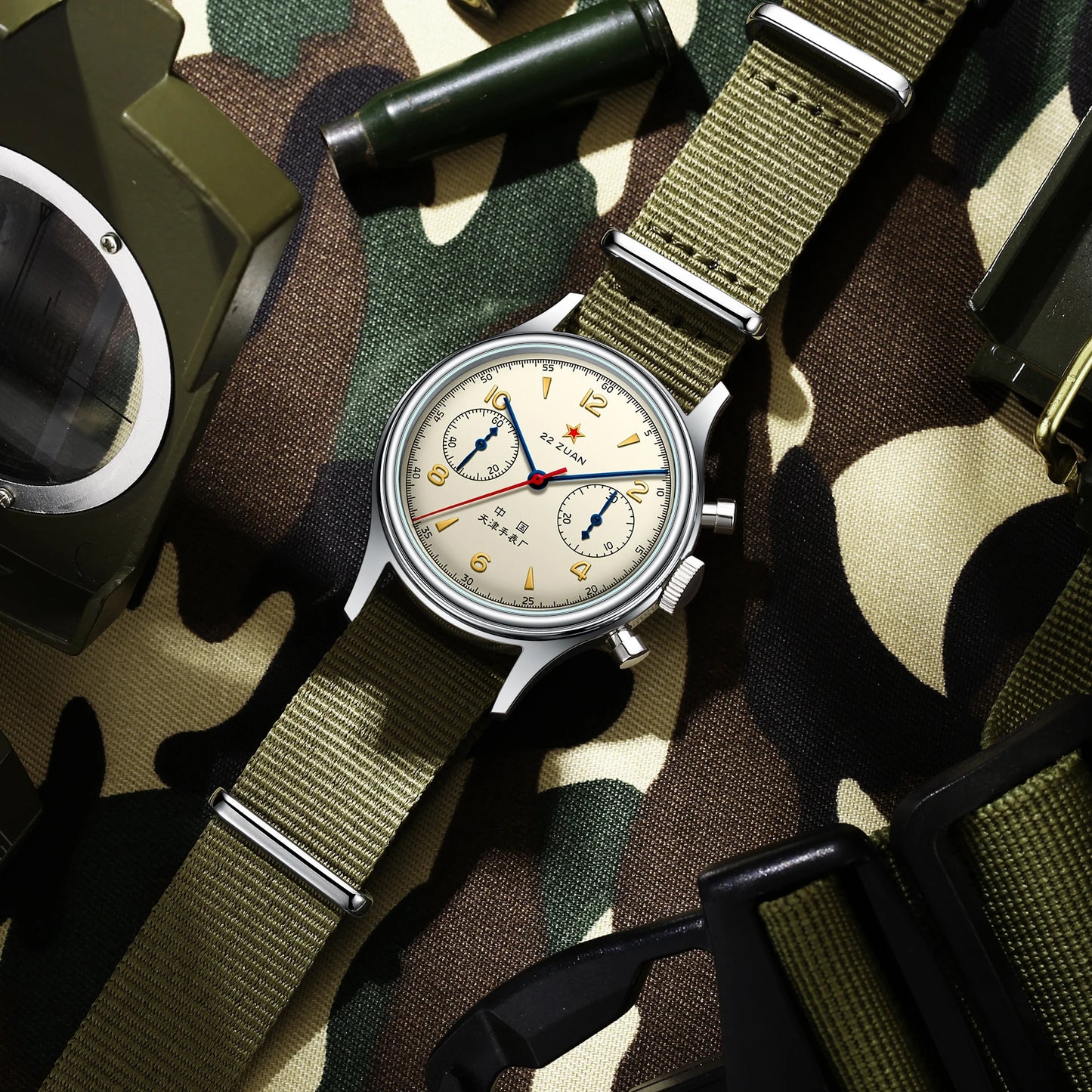 Seagull 1963 International Chronograph Manual Winding Mechanical Watches Original ST1901