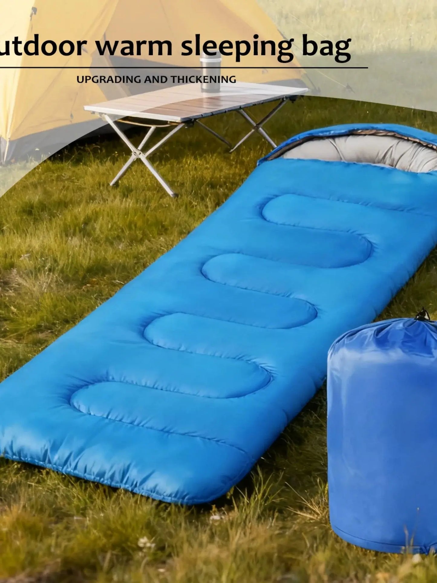 3-Season Weather Sleeping Bag, Suitable Microfiber, 5-20 Degrees, Compression Bag Supplies