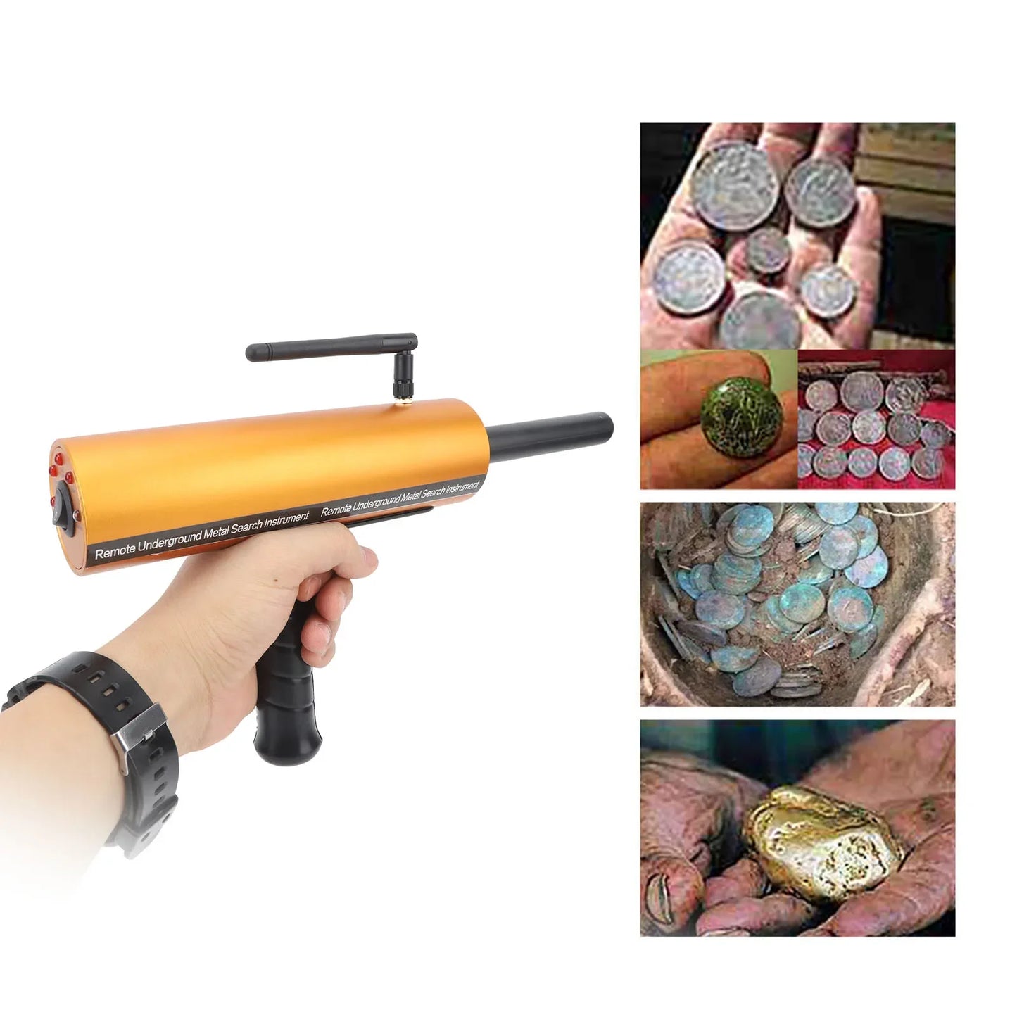 AKS Metal Detector 1000M 15M Inspection Depth Underground Metal Scanner for Gold Silver Copper