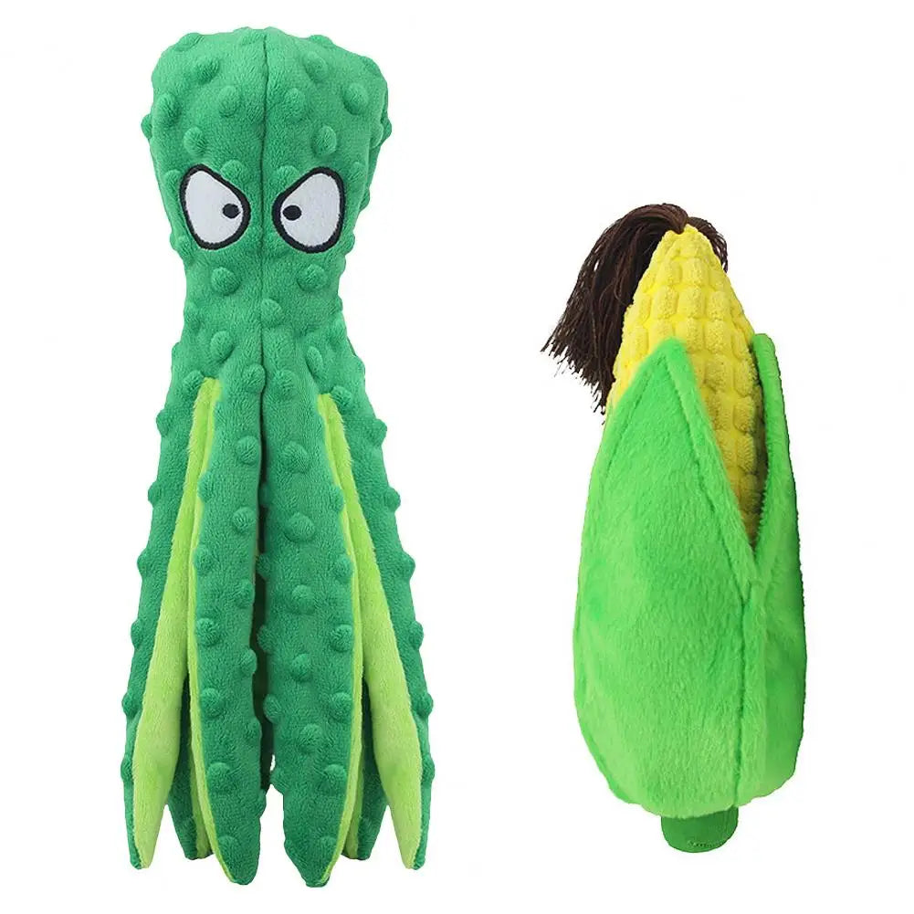 Pet Plush Toy Octopus Dog Toy Indestructible Bite Resistant squeaky Octopu, Rattle