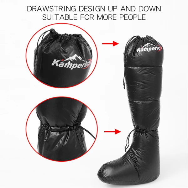 Camping Down Socks Down Boots Sleeping Bag Socks Down Boots Camping Sleep Boots