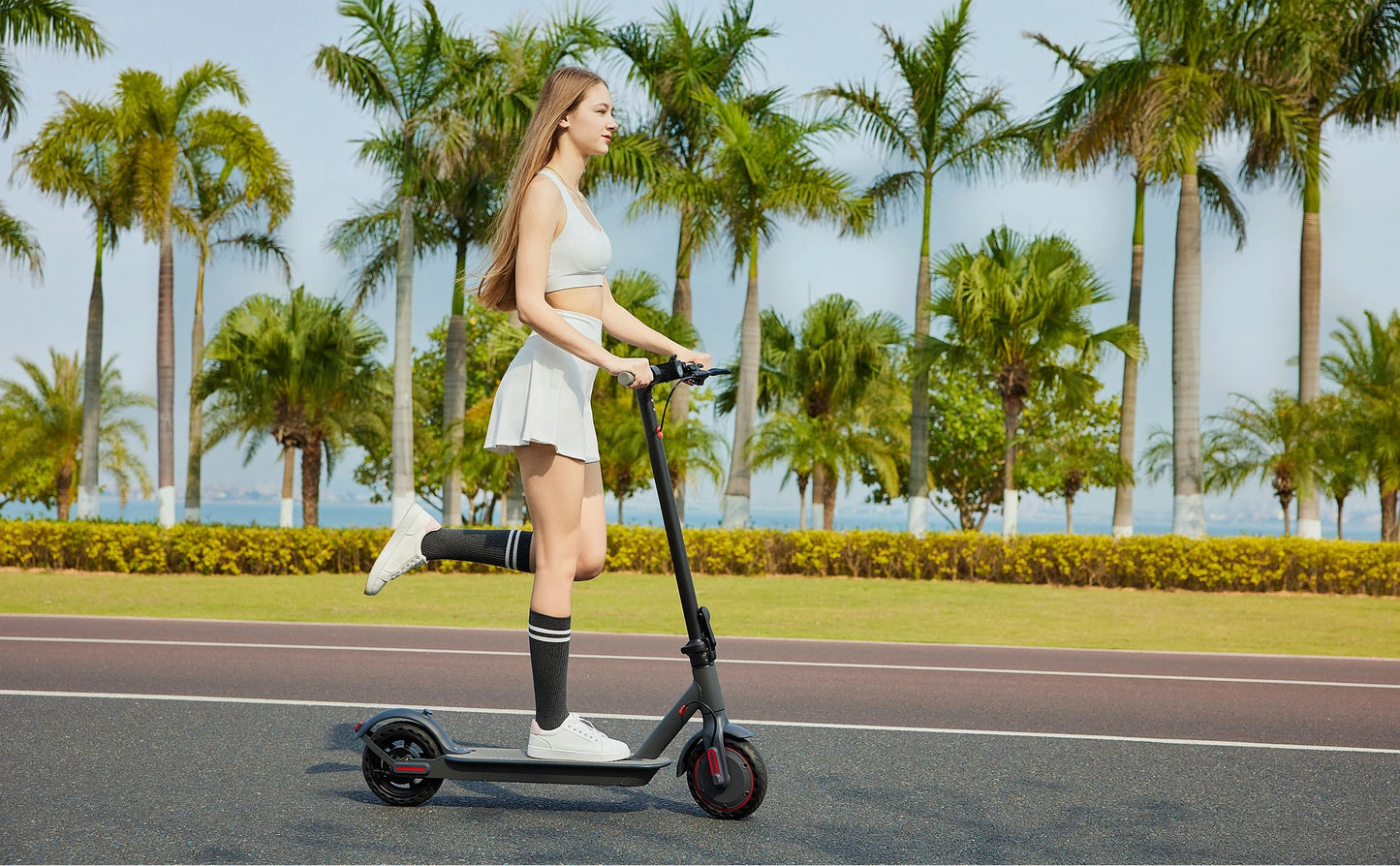 E-Scooter 36V 10.5AH High Capacity Battery 21Miles Long Range 19Mph 350 Motor 8.5Inch Tyres Foldable