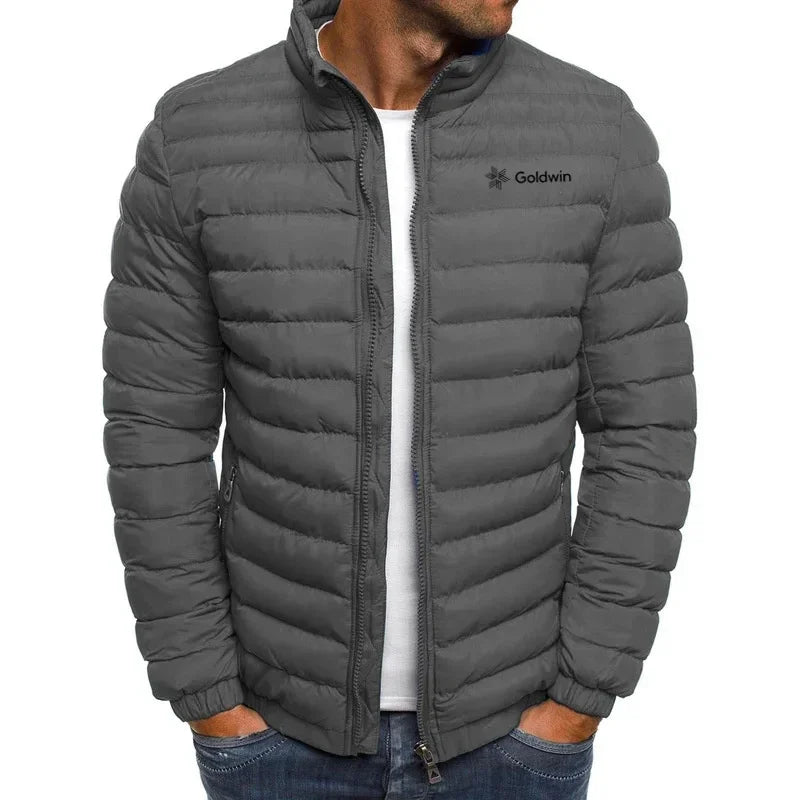 High end autumn/winter men's outdoor leisure sports fashion street style hooded warm zippered jacket