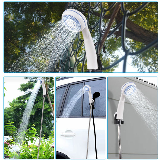 Portable rechargeable camping shower w/pump,camping car washing, gardening, pet cleaning