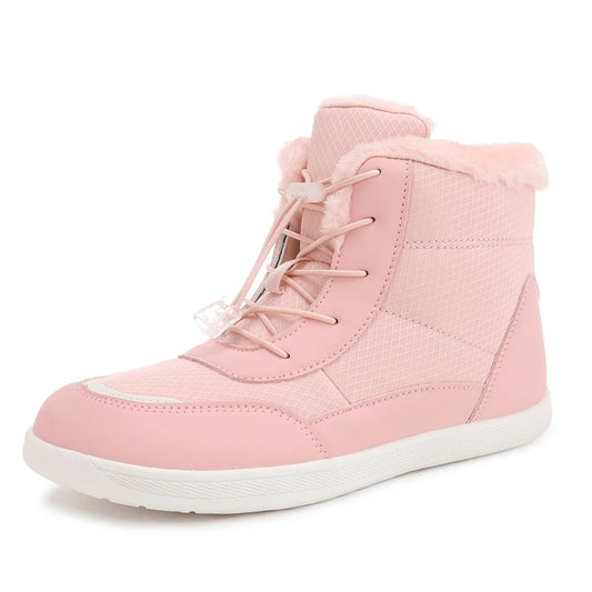 Women's Barefoot Boots Fur Lined Ankle Booties Anti-Slip Walking, Wide Toe Box for Outdoor Hiking