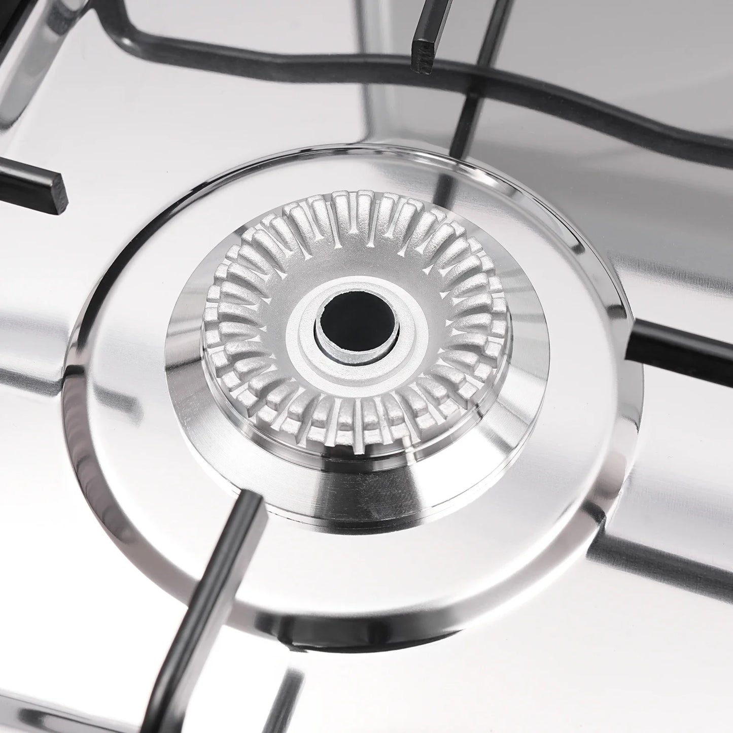 5-Burner Gas Stove: 2.5KW Power Efficient 5 Knobs Durable Independent Control, Heat Energy-Saving
