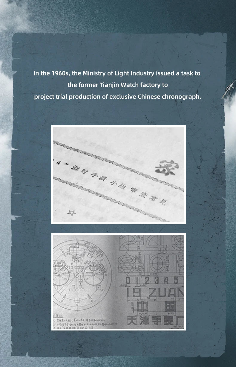 Seagull 1963 International Chronograph Manual Winding Mechanical Watches Original ST1901