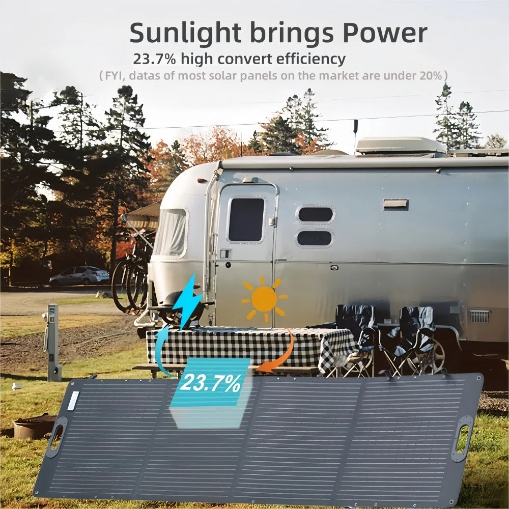 600W Solar Generator LiFePO4 BAT Portable Outdoor Activities 100W 200W Foldable Solar Panel Charger