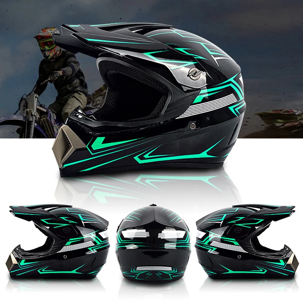 Motorcycle Full Face Helmet  Motocross Resistant ABS Engineering Plastic/Adult/Cross Country