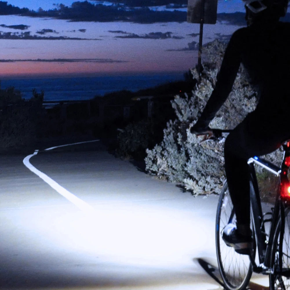 Solar Bike Front Light USB Recharge,Safety Front Lamp, Display High Brightness ,Night Riding