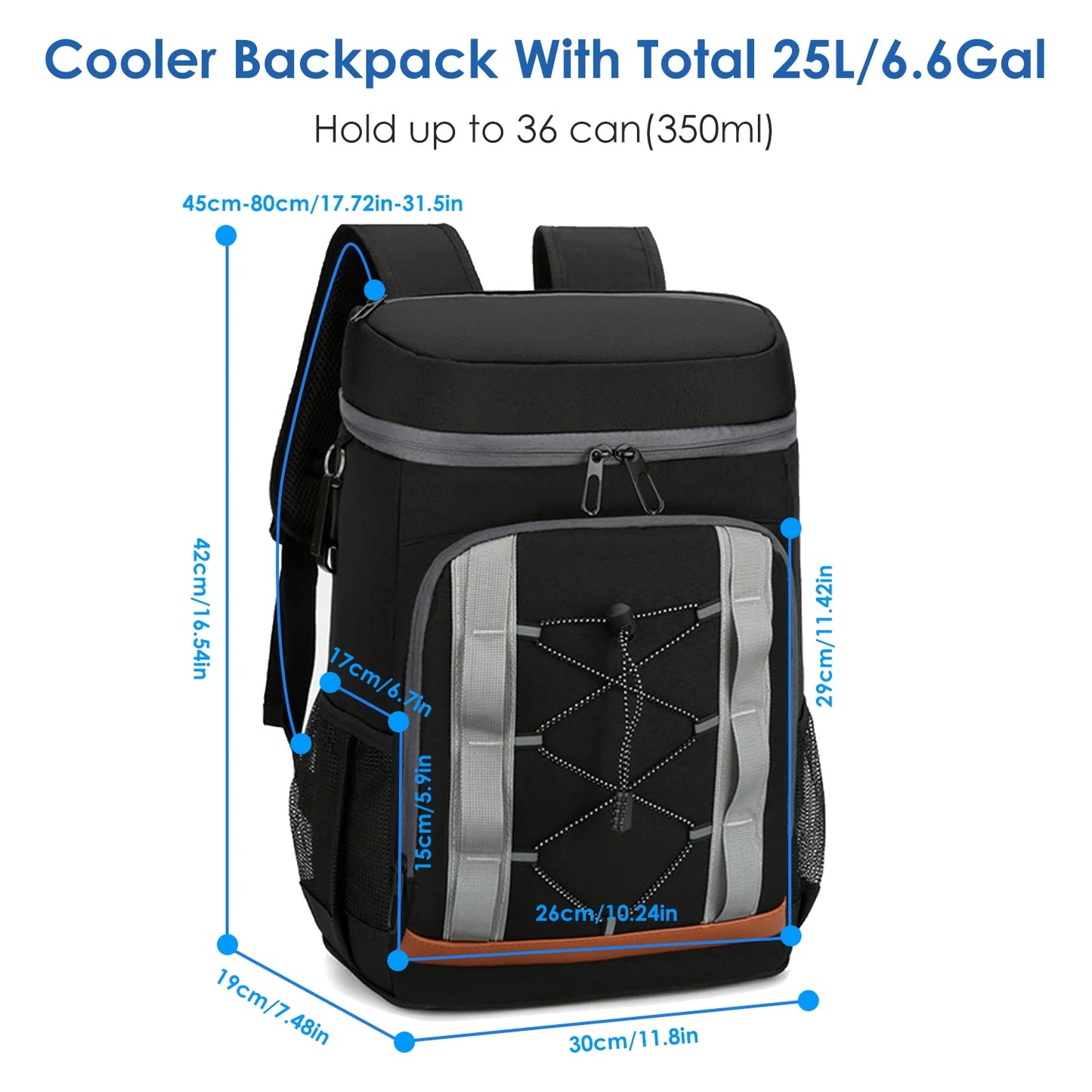 Cooler Backpack Waterproof Lunch Leakproof  Lightweight for Men Women for Picnic Camping Hiking