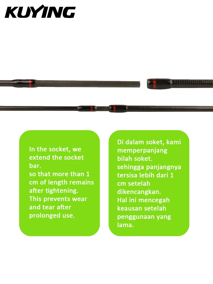 LUL SUL 5'2" 6' 6'3" 6'4"6'2" 6'6" Fishing Rod Lure,Spin/cast FUJI Carbon 1-4g 0.8-3g 2-10g M-Fast