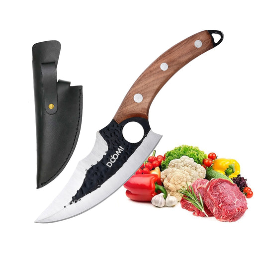 Kitchen Upgraded Viking Knives,Sheath Hand Forged Butcher, Japanese Cooking Sharp Cleaver Chef, camp