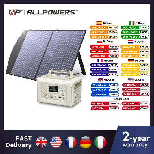 Portable Power Station, Solar panel 100W , 600W 299Wh LiFePO4 Solar Gen. UPS Battery Backup MPPT,RV