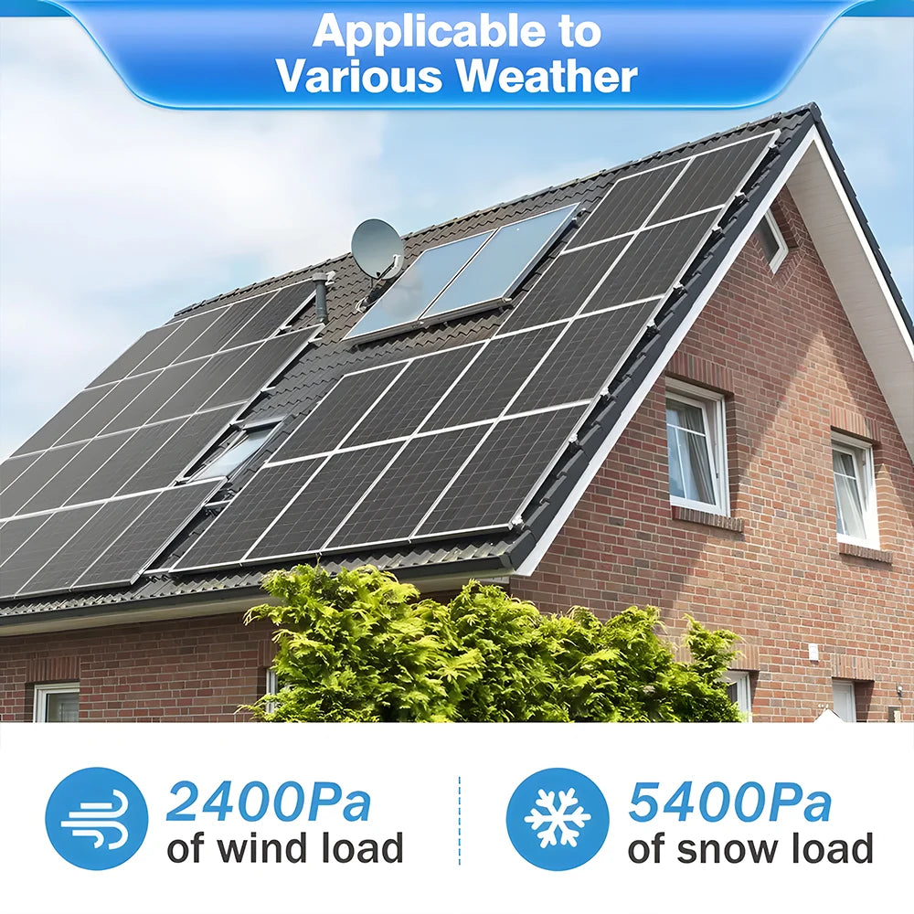 200W/100W 12V 12BB Monocrystalline Solar Panel High Efficiency Module Charge Battery for RV Trailer+