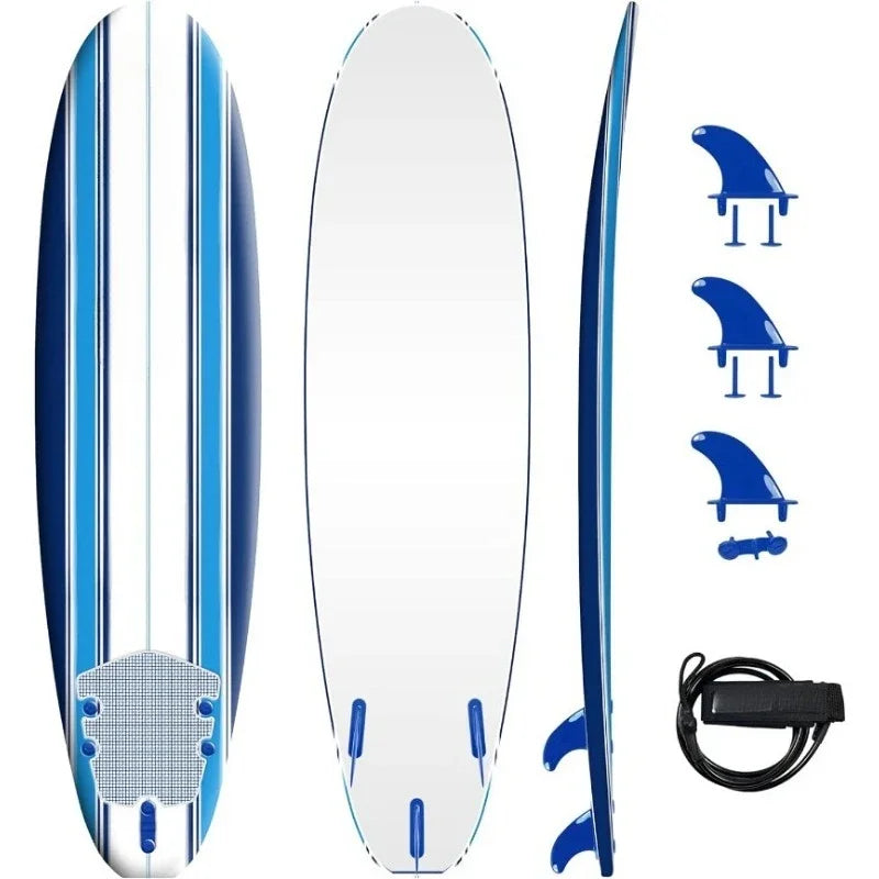 Best seller  Beginners,All Surfing Levels Set Includes Leash Classic Soft Top Foam 7ft Surfboard