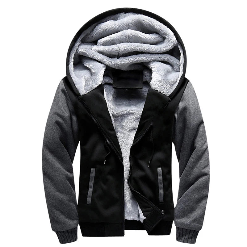 Men's Jacket Camouflage Thicken Winter Jackets for Men Fleece Long Sleeve Coat Man Casual Hoodies