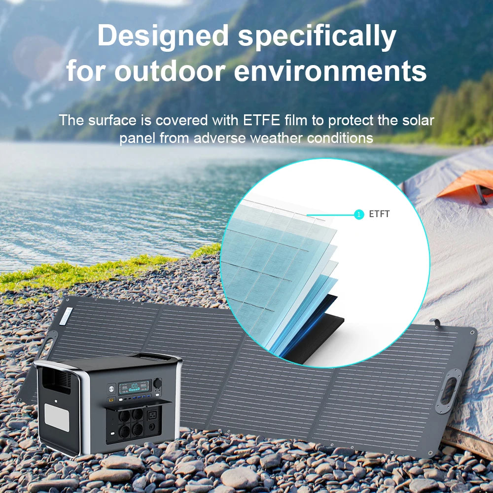 Camping Portable Power Station Solar Generator 1000W 2000W Lifepo4 Battery 220V AC Outlets Power