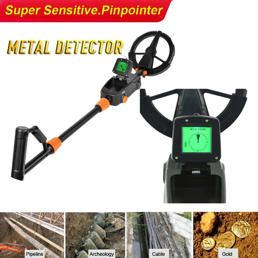 MD1008A LCD Gold Metal Detector Treasure Underground Sensitive Search Coil Main Unit