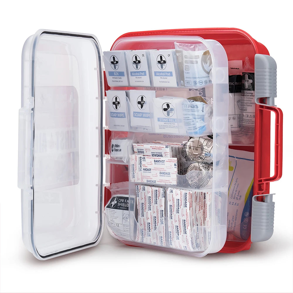 RESCUE 350 Pieces OSHA All-Purpose First Aid Kit, professional Medical Supplies,  for Emergency