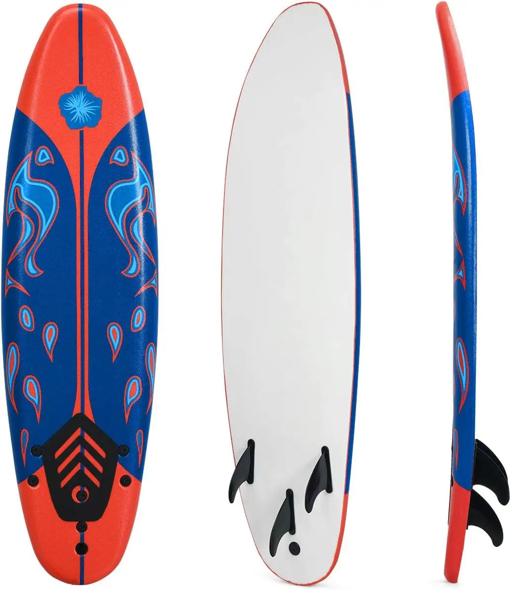 Surfboard, 6FT Stand Up Paddle Board with Remove,Fins & Safety Leash, Lightweight Non-Slip Teenagers