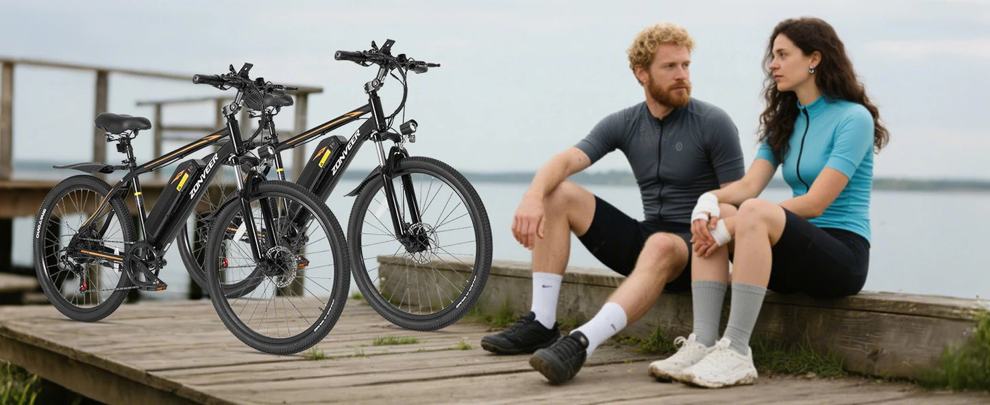 M26 Electric Bicycle Peak 1000W Motor 360WH Lithium Battery  26 Inch city E-bike