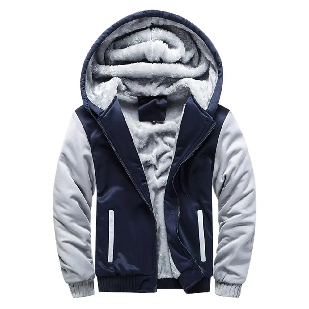 Men's Jacket Camouflage Thicken Winter Jackets for Men Fleece Long Sleeve Coat Man Casual Hoodies