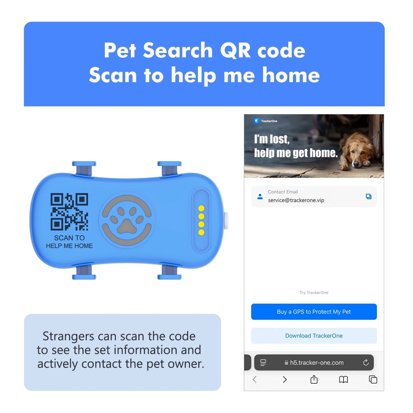 ‌4G Dog Cat GPS Tracker for Pets - Waterproof Smart Locator with App, Live Tracking &  Search,