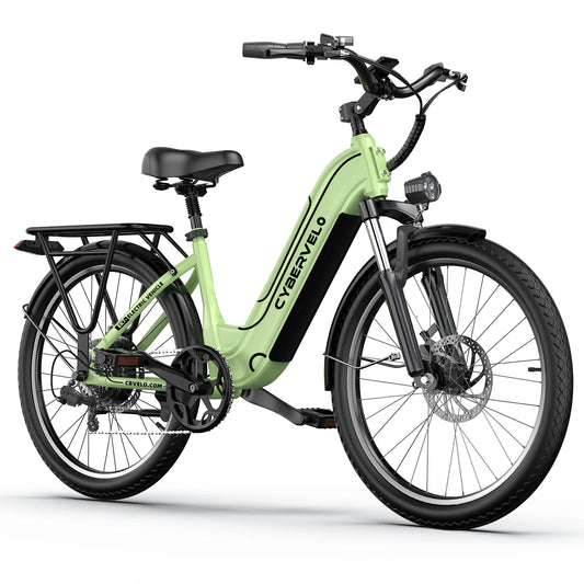 1000 Peak E-Bike for Adults,up 80 Miles Removable Battery,26" , 7-Speed,Adult back cargo rack