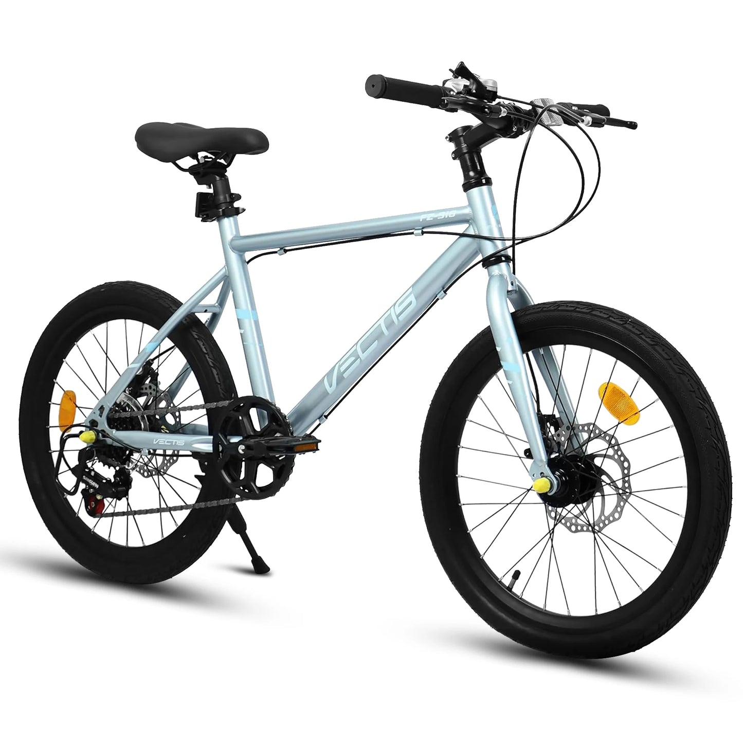20 Inch Kids Bike for Boys Girls, 7-Speed Children Road Bike Steel Frame,Dual Disc Brakes,Ages 6-12