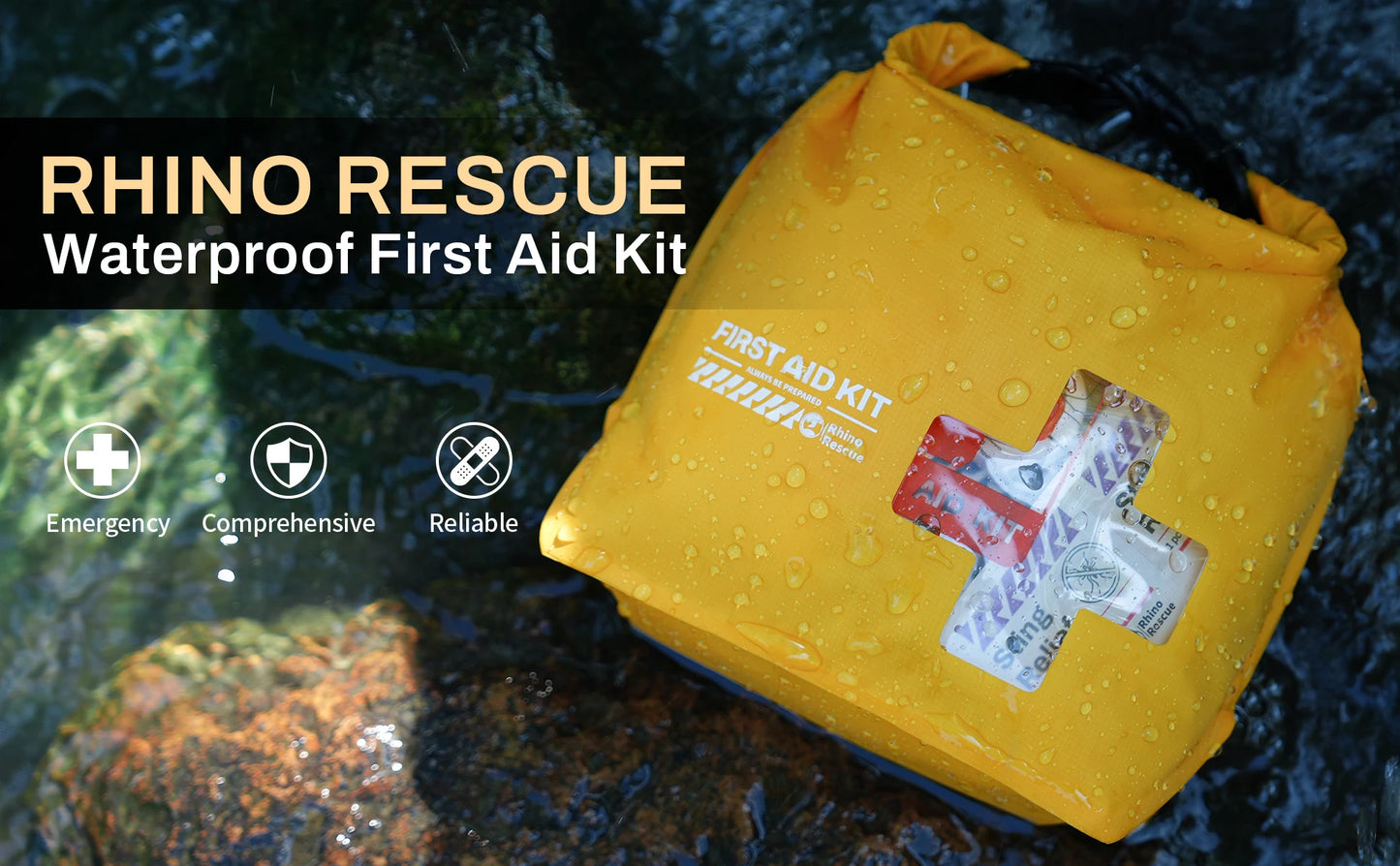 RESCUE Waterproof First Aid Kit, Lightweight Boat Dry Bag, Emergency Survival Supplies outdoor