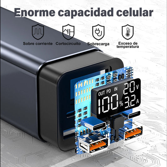 65W Mobile Power Bank 30000mAh Type-C Plug Fast Charging FCP SCP,Portable External Charge phones