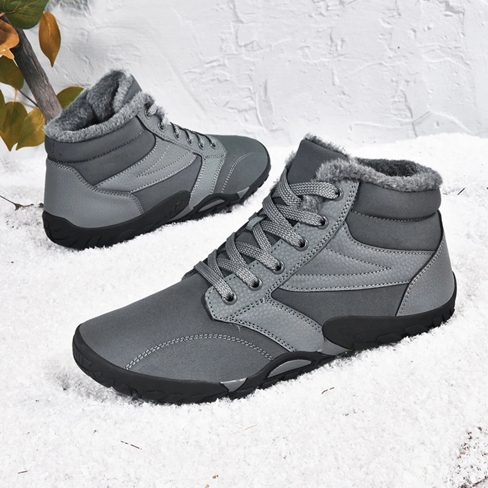 Winter Snow Boots Cold-Proof Trekking Shoes Waterproof Wide Toe Lightweight Walking Boots