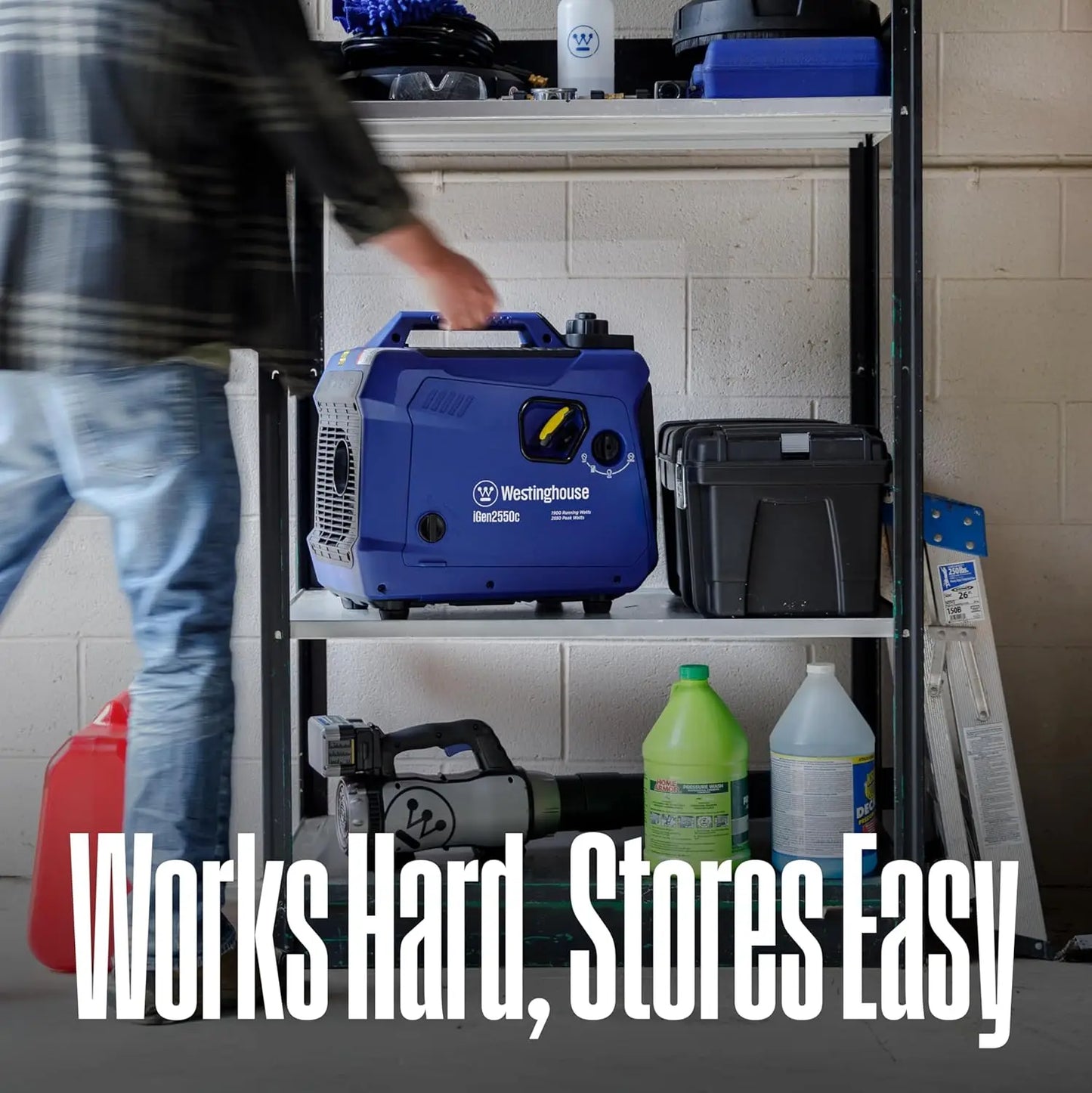 2550W Super Quiet Portable Inverter Generator, RV Ready 30A Outlet, GAS Power,CO Sensor,NOT SOLAR